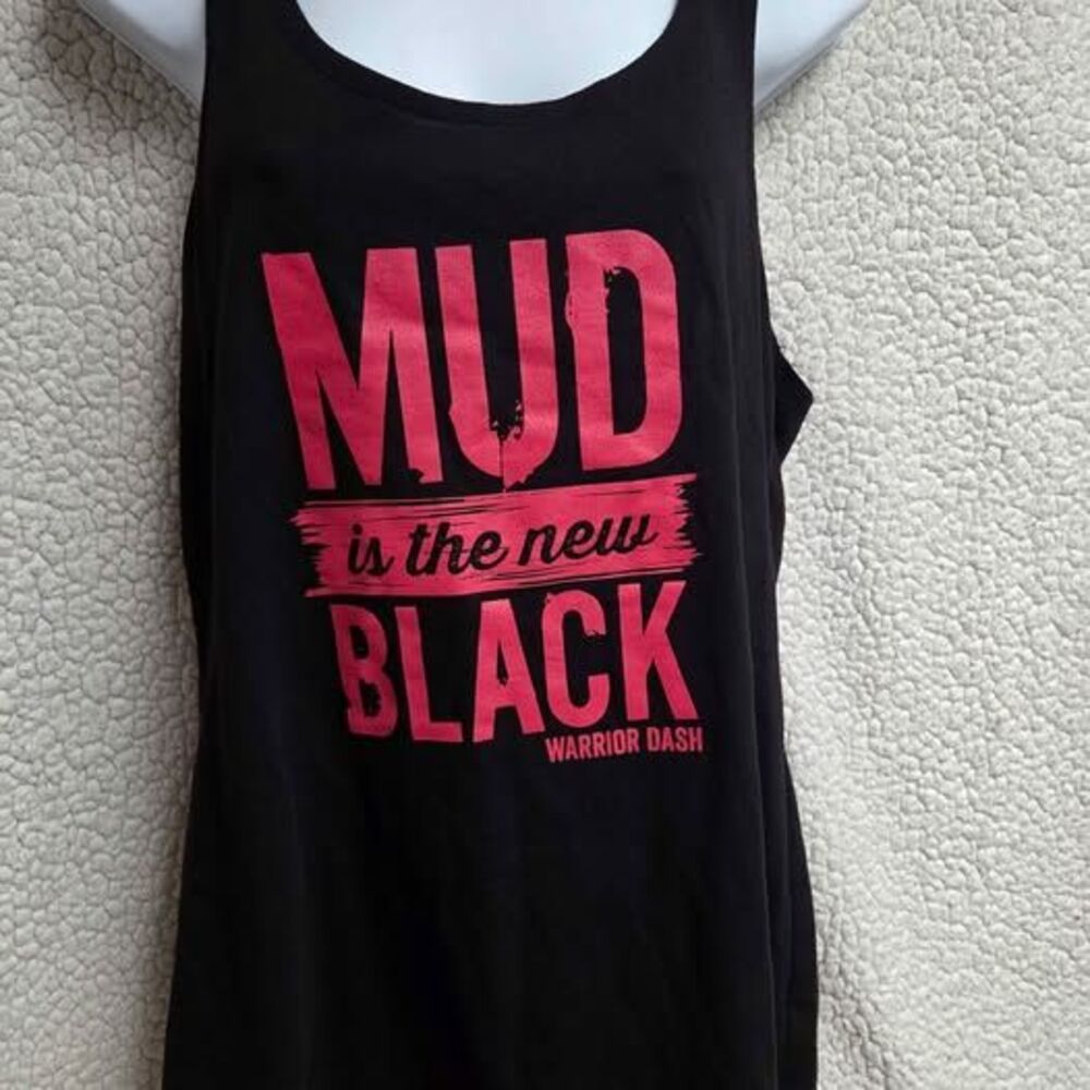Next Level XL black racerback tank Warrior Dash